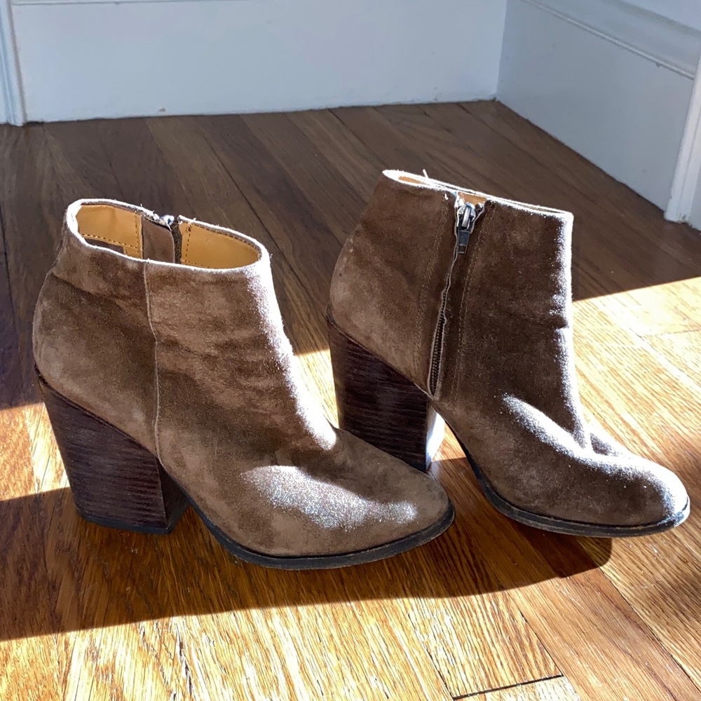 Dolce Vita Brown Suede Ankle Boots